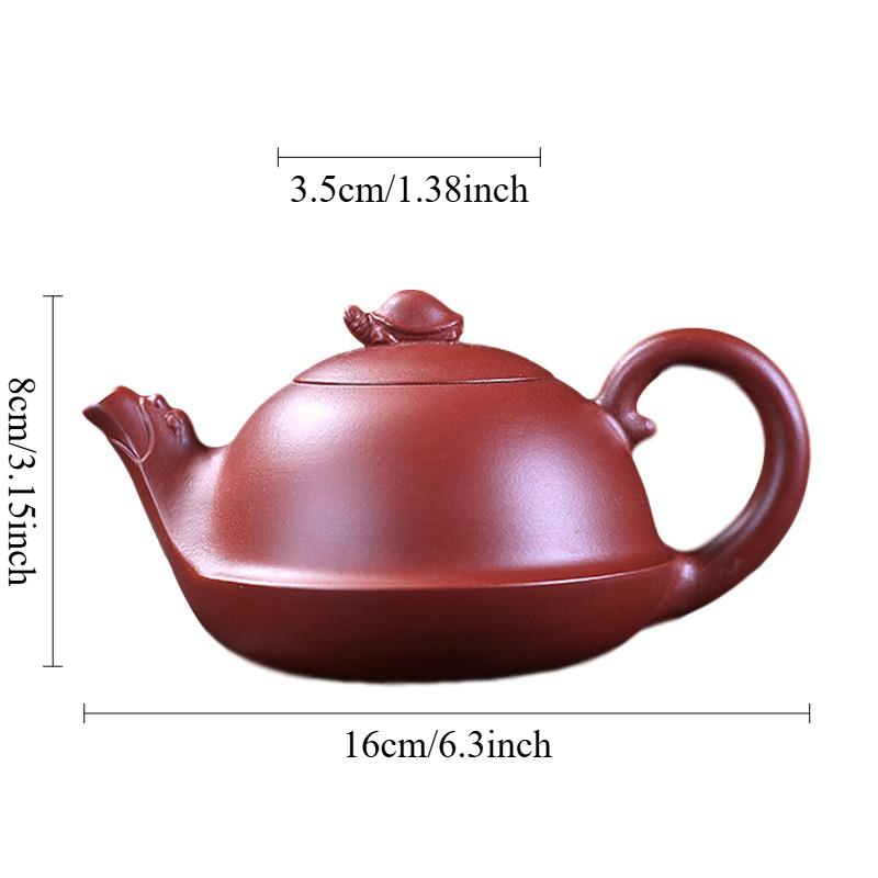 Исинский чайник Черепаха Пурпурный глиняный чайник Домашний гостеприимный Чайник большой емкости Китайский стиль Да Хун Пао Чайник с 9 отверстиями