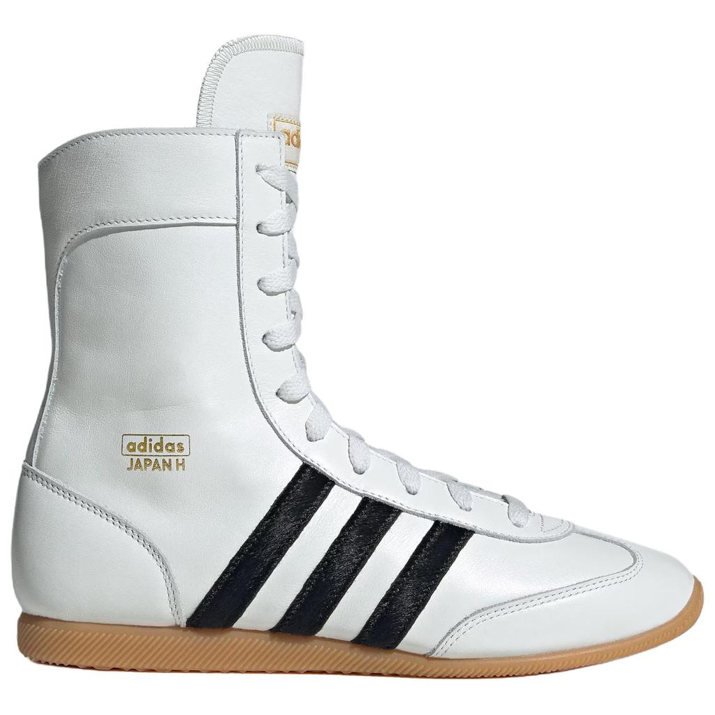 Adidas Originals Japan Wrestling Boots Comfortable Versatile High-Top Lifestyle Casual Shoes Women Boots White Black JQ9675