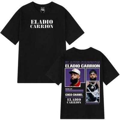Rapper Eladio Carrion Album Tour Graphic Tees Men Women Hip Hop T Shirt Fashion Clothing Cotton Shortsleeved Tshirts Fan Gifts