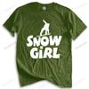 Fashion brand t shirt mens loose fashion brand men t shirt Snowgirl Snowboard new fashion teeshirt man tee