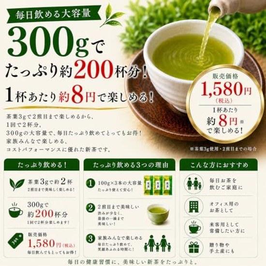 Shizuoka Ocha no Daisan Tee 2026 Ernte Erste Pflückung Tief gedämpft Großhändler Händler Auswahl Grün 100g 3er Pack