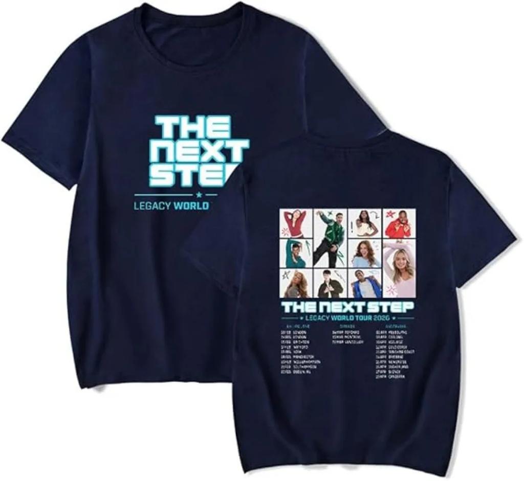 The Next Step Legacy World Tour 2026 Mode Harajuku Sommer T-Shirt Kleidung Lässig Sommer Vintage Damen Unisex T-Shirt