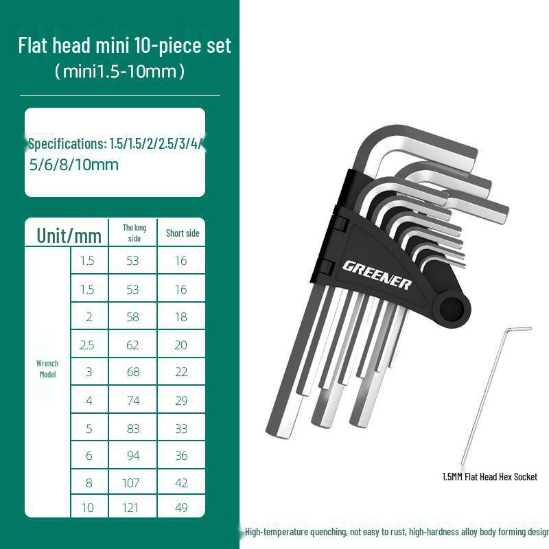 6-Sided Hex Wrench Set - Universal Automatic Hex Key Tools