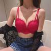 Sexy lace small breasts gather and show large steel-free underwear French pure breasts anti-sagging bra