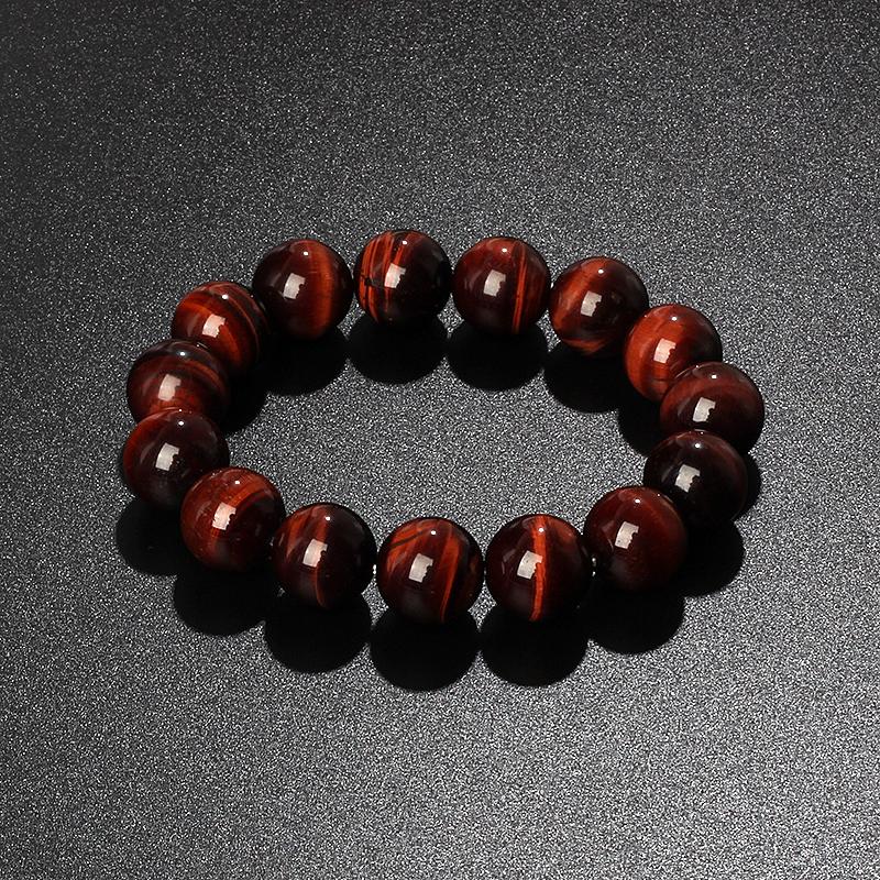 Natürliches Tigerauge Hämatit Obsidian Perlen Armband für Schutz Mut Erdung & Spirituelle Klarheit Energie Boost Schmuck