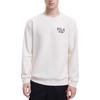 FILA Letter Round Neck Loose Sweatshirt Men sweatshirt Milk-White F11M339210FIV