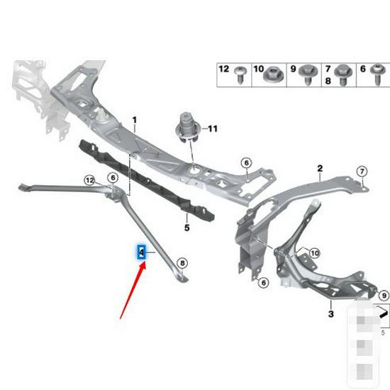 V-Shaped Bracket for BMW MINI ONE F55/F56