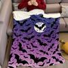 Halloween Mix Element Printed Blanket Suitable for Sofas Beds Offices Travel Camping Chairs Warm Plush Blanket