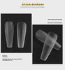Trapezoidal Water Drop Frosted Transparent Nail Art Patch