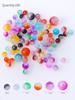 100pcs Glass Beads Colorful Glazed Loose Beads Spacer Beads Diy Beaded Bracelet Necklace Jewelry Making Accessories