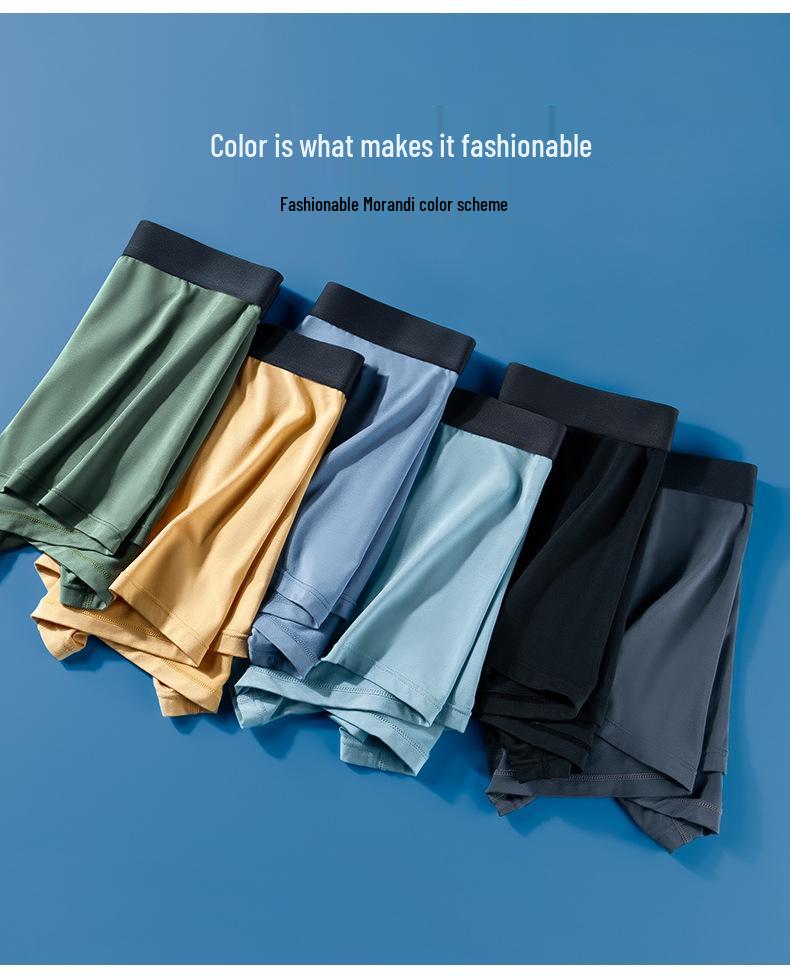 60s Style Men's Lenzing Modal Mid-Rise Antibacterial Breathable Boxer Briefs