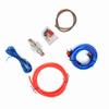 Car 10GA Power Amplifier Subwoofer Audio Speakers Replacement Zinc Alloy Wire Set Kit