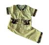 Red Double Dragon Embroidered Tang Suit Set - Boys' Short Sleeve Summer Wear