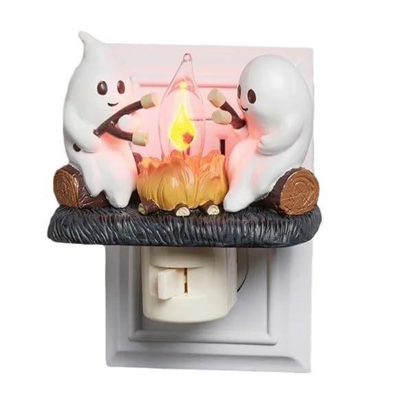 Enchanting White Ghost Night Light For Halloween Festivities And Unique Decor Items