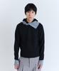 PARADIGMFILM [Ep.03] Slant High-Neck Hooded Knit (Black)