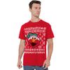 Sesame Street Unisex Adult Ugly Elmo Christmas T-Shirt