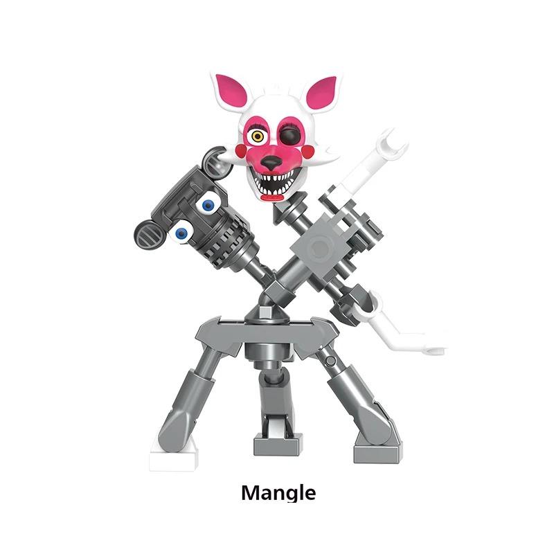 NUEVO Juego FNAF Nights Figura Mini Figuras Bloques de Construcción Esqueleto Juguetes de Terror regalo juguetes para niños molde rey