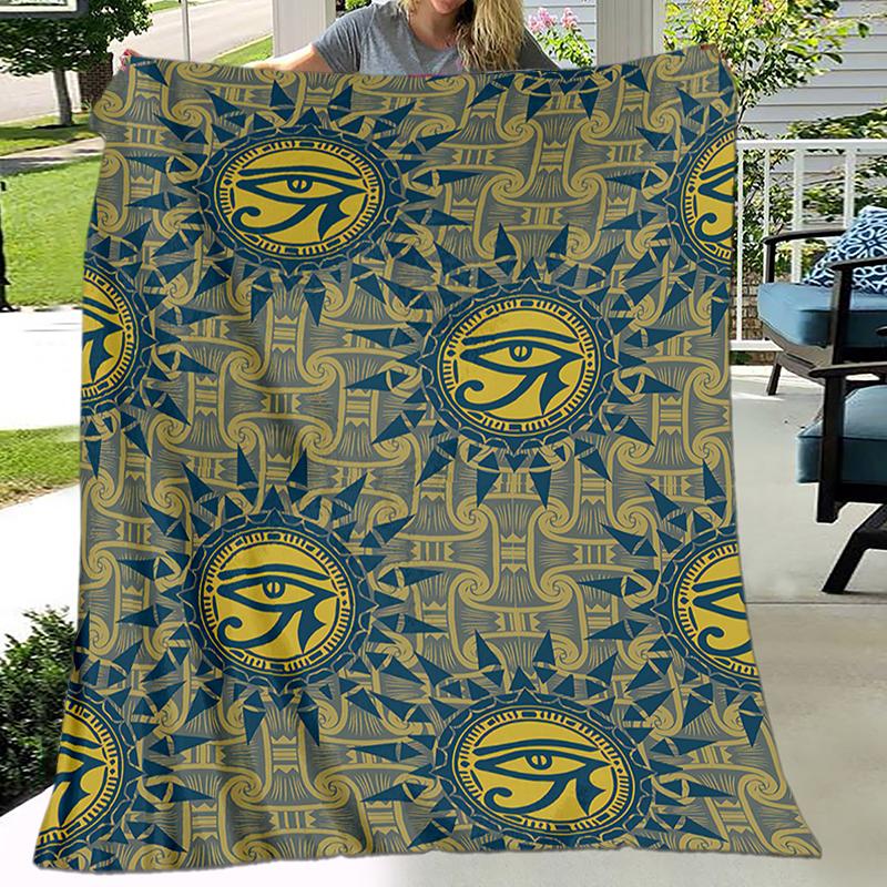 

1PC Ancient Egyptian murals, Vikings, Anubis blanket, all season lightweight home office outdoor nap multifunctional blanket 80cm x 120cm