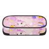 Pen Case Neat Design Strong Polyester Fabric Easy Open Zipper with Main Pocket Mesh Layer and Removable Pen Divider for Students
