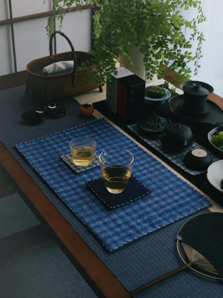 Handmade Vintage Coarse Cloth Tea Mat - Chinese Zen Style