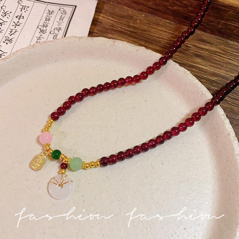 Colier Etnic Stil Ghioc de Stejar: Accesoriu de îmbrăcăminte unisex din bumbac și in țesut manual