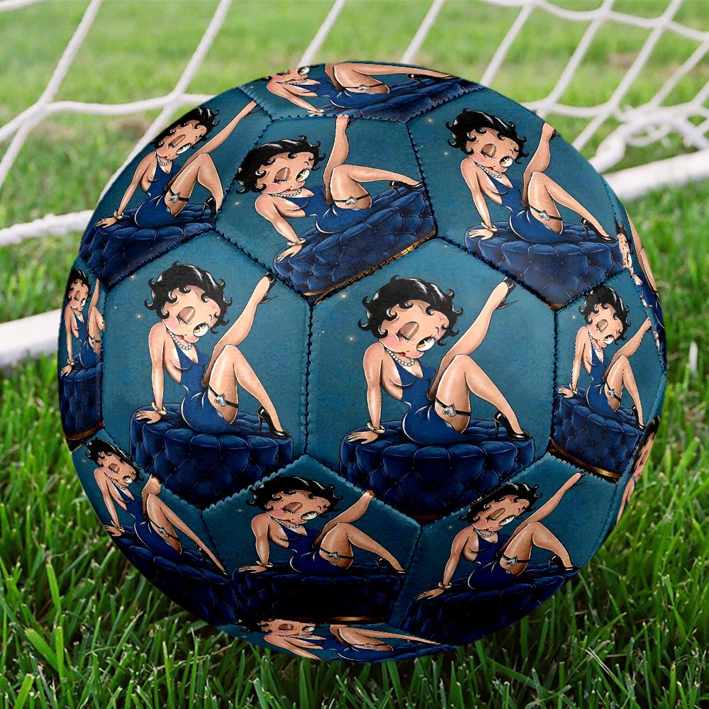 Sexy Doll Print Size 5 Soccer Ball, Standard Match Football for Sports Game and Team Practice, Ideal Gift for Soccer Fans