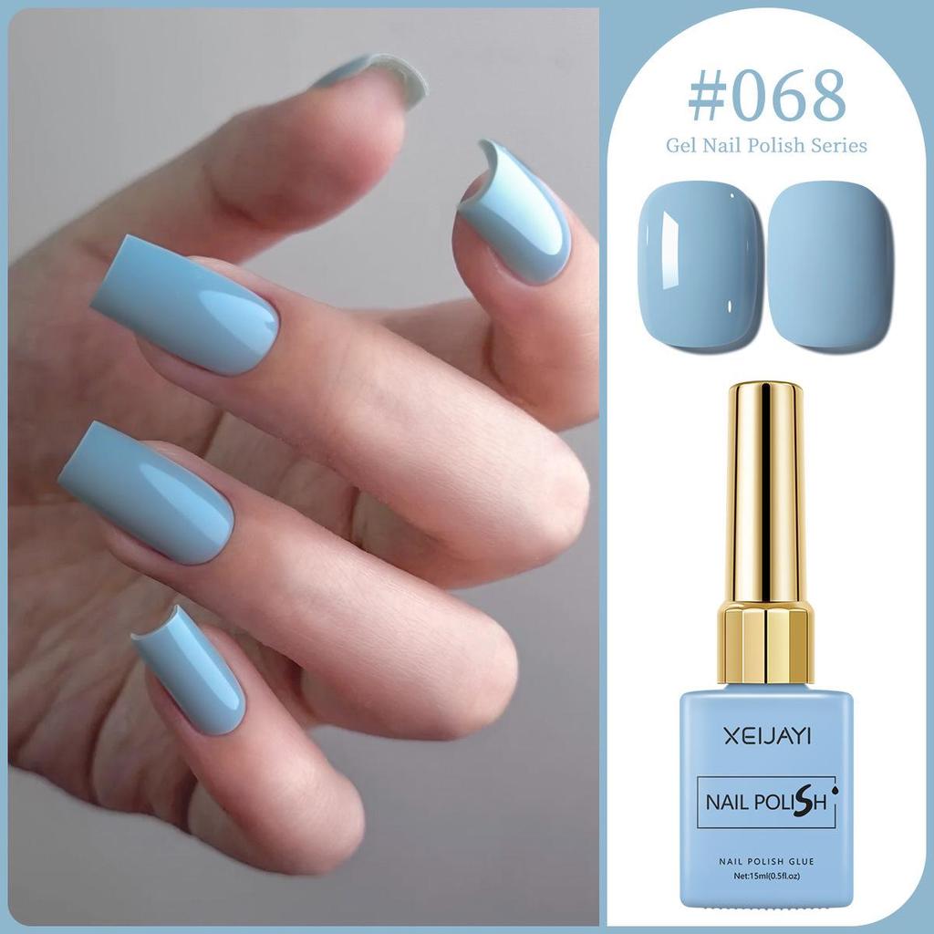 XEIJAYI 15ml Solid Color Nail Gel - 72 Color Options for Nail Art Salons