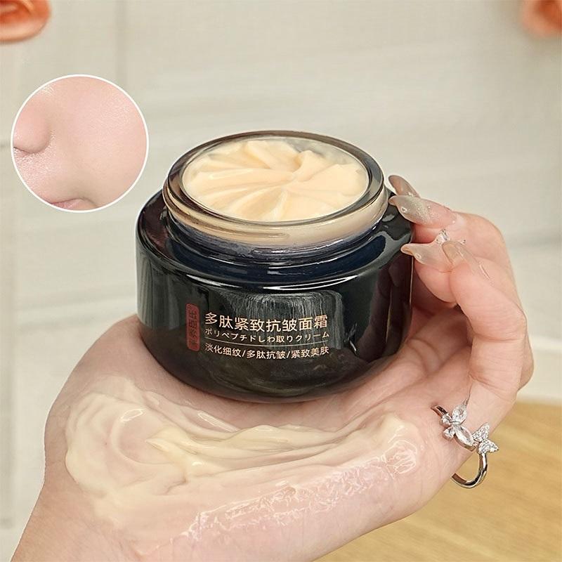 Polypeptide Anti-Wrinkle Firming Face Cream Deep Hydration Brighten Dull Skin Minimize Fine Lines Moisturizing Day Night Cream