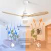 USA auf Lager Europäischer Deckenventilator 52 Zoll 3 Flügel Moderner Smarter Deckenventilator Mit LED-Licht und Fernbedienung