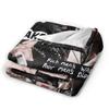Cute Ateez Band Flannel Blanket  Warm Soft Throw Blanket for Home Decor Decorative Aesthetic Bedspread Sofa Bed Cover