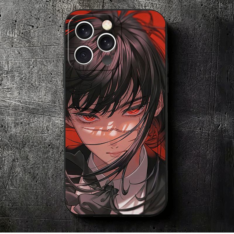 

Аниме Персонаж Yoru War CSM Мягкий Чехол для Телефона для iPhone 16 16E 17 Air 15 Pro Max 14 Plus 13 Mini 11 12 7 Черная Крышка Задняя Панель iPhone 13 Mini