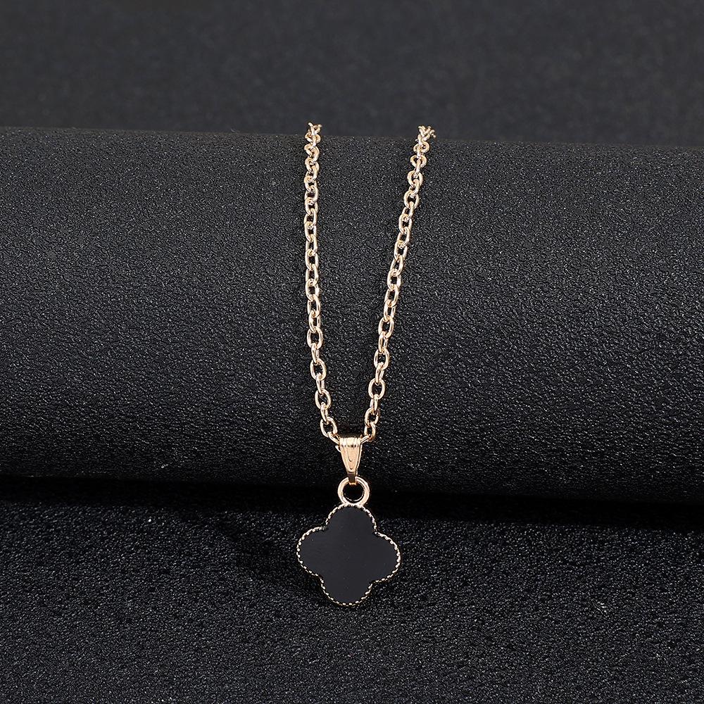 Gossip Girl-Inspired Four-Leaf Clover and Heart Necklace