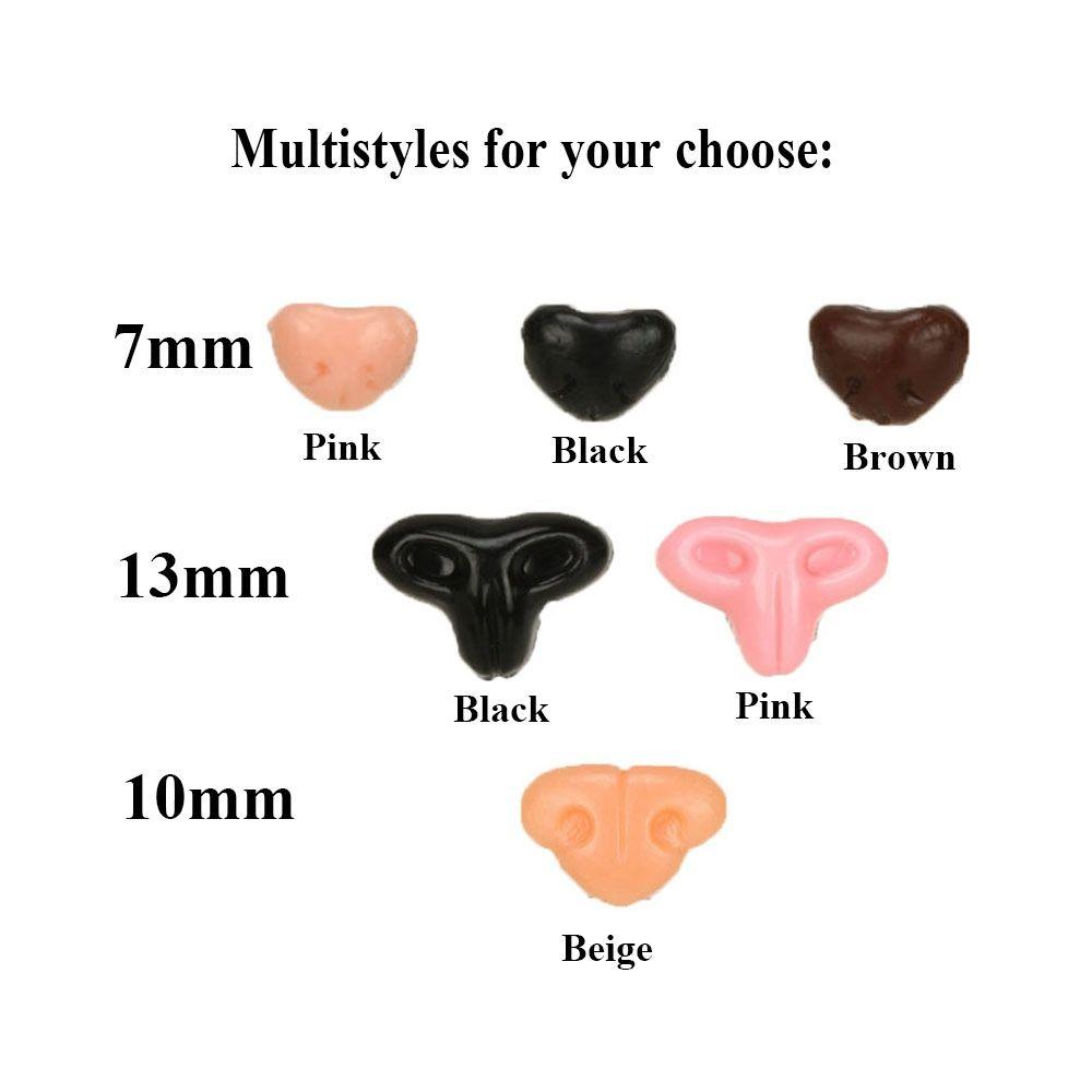 10Pcs DIY Animals Crafts Plastic Triangle Noses For Dolls Toys For Bear Buttons Toy DIY Safety Nose Dolls Accessories