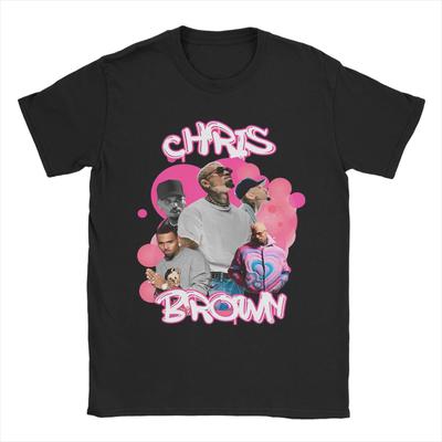 Rapper Chris Brown Breezy Bowl XX Tour T-shirts Heren Puur Katoen Nieuwigheid T-shirt O-hals T-shirts Korte Mouw Kleding Plus Size