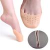 2PCS Protetor de dedos de silicone para sapatos, protetores de dedos macios e respiráveis para antepé, protetores de dedos de balé, almofadas para metatarso, sapatos de salto alto