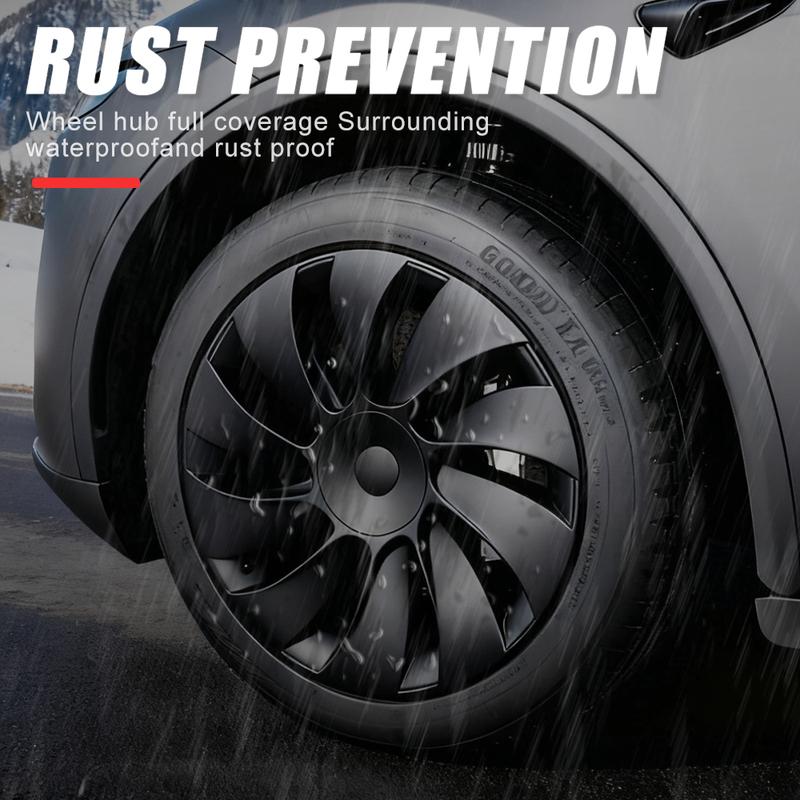 4PCS HubCap 19 Inch New for Tesla Model Y Juniper 2025 Performance Replacement Wheel Cap Automobile Full Rim Cover Accessories