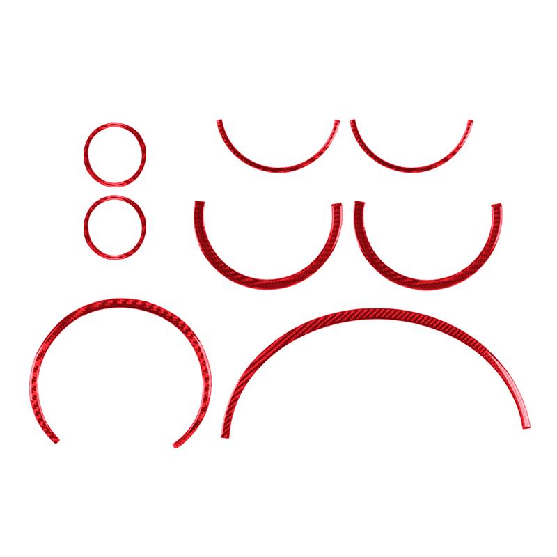 Carbon Fiber Stickers Car Central Air Outlet Tachometer Speedometer Trim Car Styling for BMW MINI Cooper R55 R56 R57 2007-2010