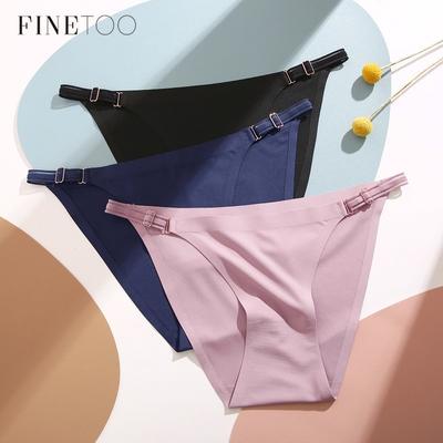 FINETOO Eisseide, spurlose Unterwäsche für Damen, sexy, charmante, glatte, spurlose Dreieckshose mit niedriger Taille