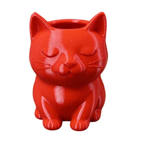 Cat Pen Holder, Cute Kitty Desk Organizer for Stationery Storage, Large Capacity Pencil Stand for Office Home, Creative Storage Box Gift