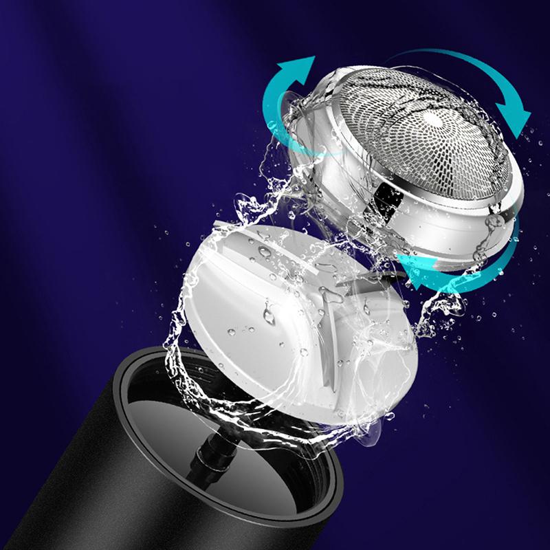 Elektrisk Mini Barbermaskin Reisebarbermaskin Lommestørrelse Bærbar Elektrisk Barberhøvel For Menn