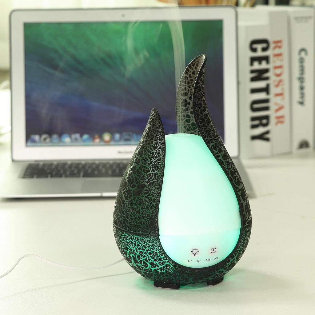 Wood Grain Ultrasonic Desktop Aroma Diffuser, 200ml Capacity