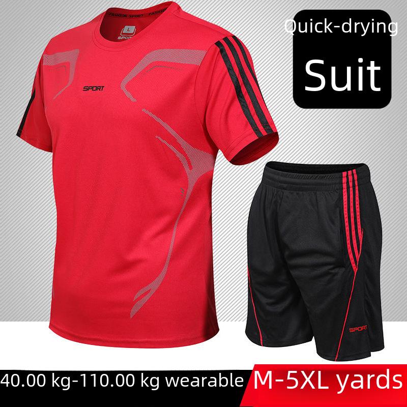 Lightweight Quick-Dry Breathable Sports Shorts & T-Shirt Set