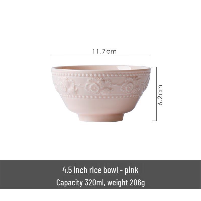 Wuhe Ceramic Strawberry Embossed Dinnerware Set