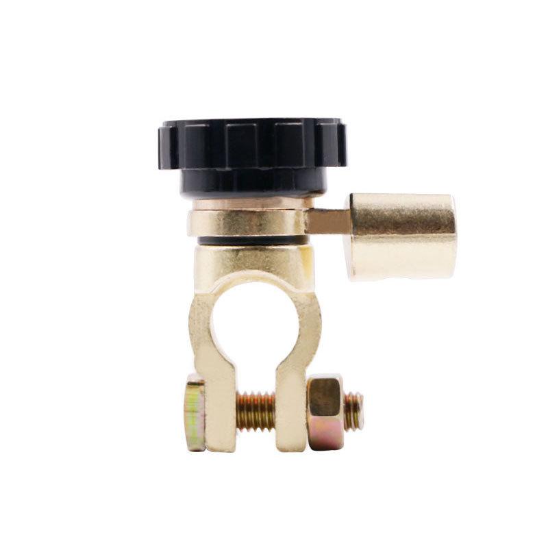 

1pc Battery Switch Zinc Alloy Leakage Protection Switch Power Switch Car Battery Modification L type (black 17mm)