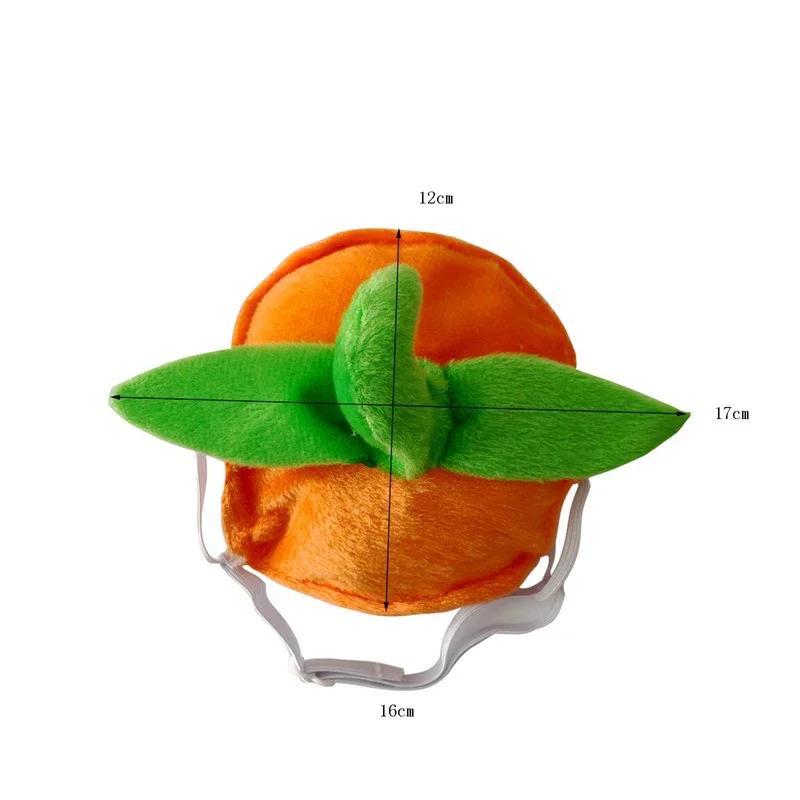 Halloween Dog Reversible Pumpkin Costumes Soft Warm Adjustable Pet Costumes For Cosplay Parties Photo Props Pumpkin Hat