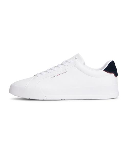 [Tommy Hilfiger] Кожаные кроссовки TH Court - Белые T52G0ARS010MT10LD 40