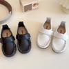 Autumn Leather Shoes New Fashion Simple Girl Shoe Anti Slip Comfort Soft Kid Shoe Casual Exquisite Flat Bottomed Boys' Loafers