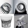 MGOXO Whiskey Set of Crystal Cut Handcrafted by in a Paulownia Wood Suitable for Cold Plum and Other Alcoholic A perfect gift for and other special