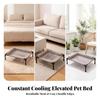 Raised Dog Cot with Padded Sides Cooling Elevated Pet Bed Bolsters for Dogs