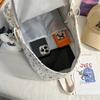College Style Schoolbag Women's Bow Corduroy Travel Backpack